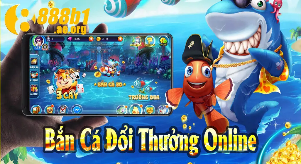 Không gian bắn cá 3D sống động trong Bắn Cá Đổi Thưởng 888b
